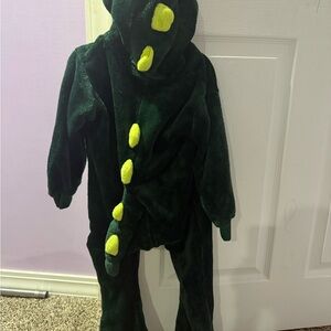 Comfort plush Green Dinosaur Costume for Kids